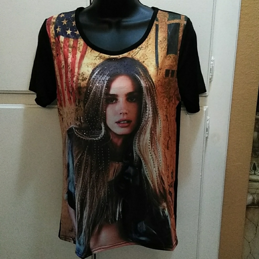 Girl print top